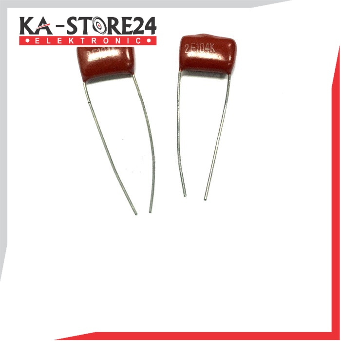 Kapasitor 100nF Milar 2E104J 250V Capacitor 0.1UF Mylar