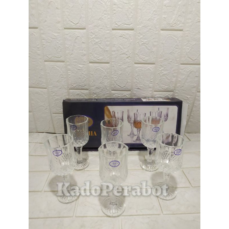 gelas FORMIA Clear stemglass 19CL - gelas wine - gelas kristal elegan