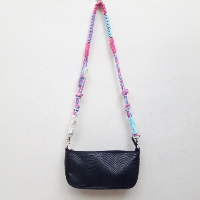[READY STOCK] Boho Macrame Strap Bag - Tali Tas Selempang Macrame