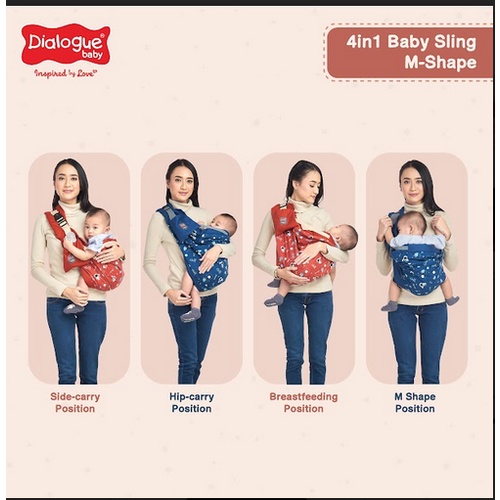 Dialogue Baby Gendongan Samping 4 in 1 M-Shape Planet Series DGG4251 4150 baby foxie