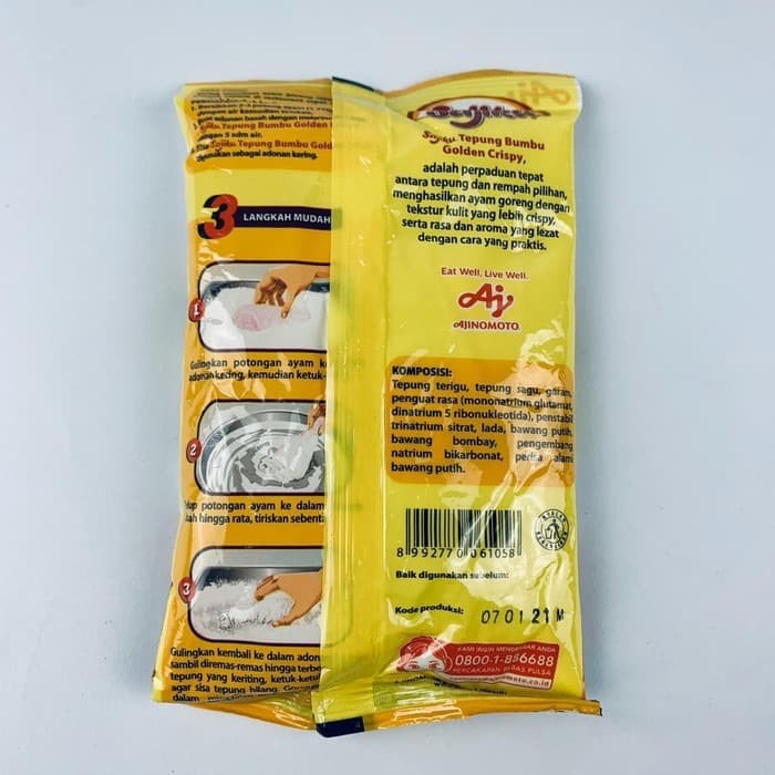 TEPUNG BUMBU SAJIKU GOLDEN CRISPY 75g