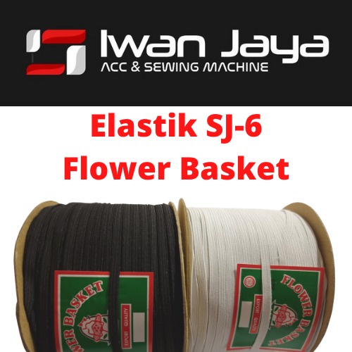 [Flower Basket] Karet Elastik Elastis SJ-6 (Ukuran 5 Mm) - Roll