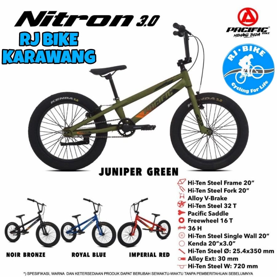 SEPEDA ANAK LAKI LAKI BMX PACIFIC 20&quot; NITRON 3.0