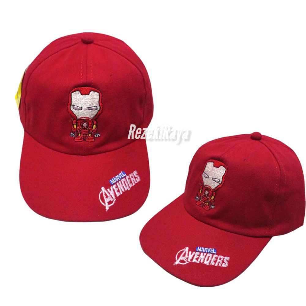 Topi Karakter AVENGERS Topi Anak Laki Laki Topi Bordir MArvel