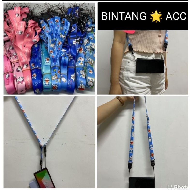 tali gantungan hp handphone kunci kartu Nama usb  Kalung hp Tali Hp