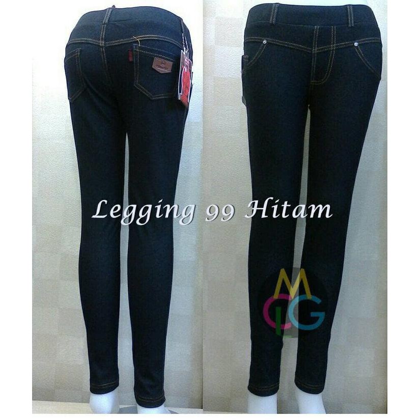Legging 99 Bahan Jeans Denim Size 2Xl-5Xl