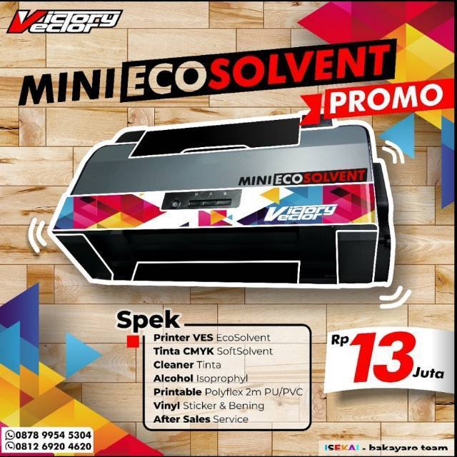 PRINTER A3 POLYFLEX ECOSOLVENT VES (DIGITAL PRINTING ECOSOLVENT A3)