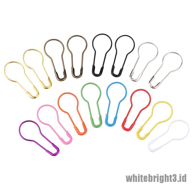 ❤White3 Warna Putih❤ 100pcs Jarum Klip Untuk Merajut Pakaian
