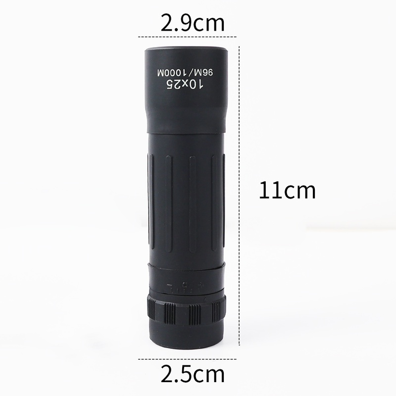 [1Pc 10x25 Bermata Portabel] [Teropong Tahan Air yang Dapat Diperbesar Lensa Mata untuk Berkemah &amp; Konser &amp; Acara &amp; Atraksi Olahraga] [Alat Bertahan Hidup di Luar Ruangan]