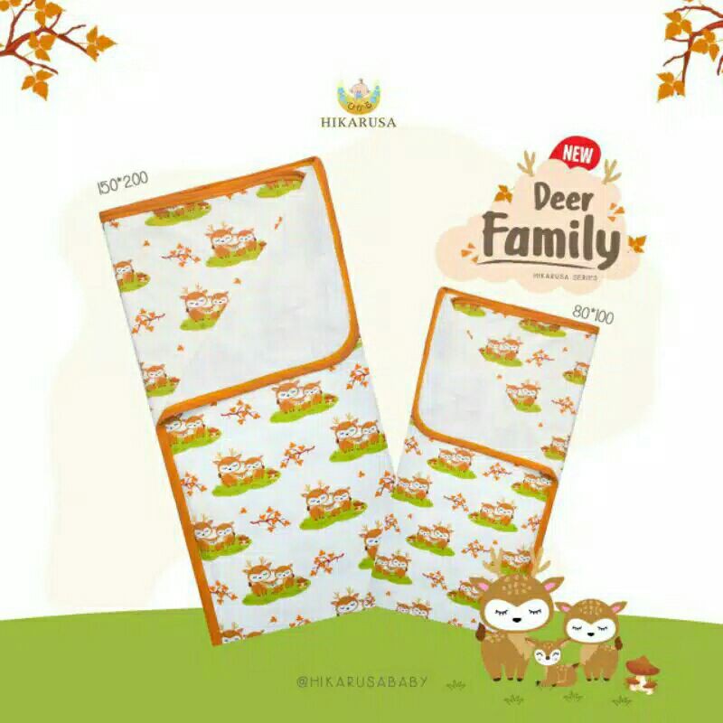 Hikarusa Baby Shark Blanket Selimut Bayi Hikaru Baby And Anak 80 x 100 cm