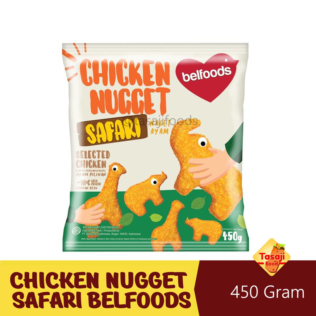 Chicken Nugget Safari 450 Gram - Belfoods