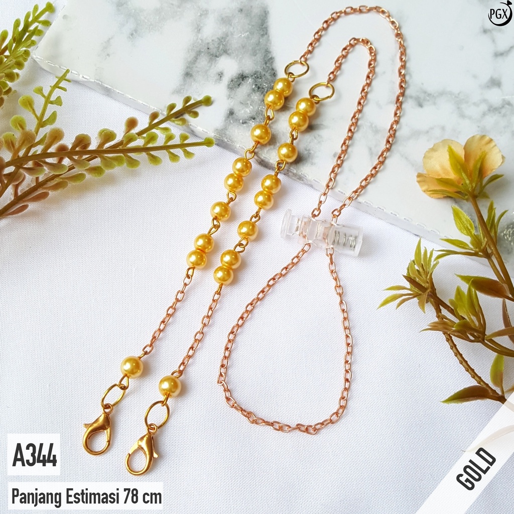 PGX Strap Masker 2in1 Konektor Headloop Tali Masker Kalung Masker Rantai Aksesoris Fashion - A344