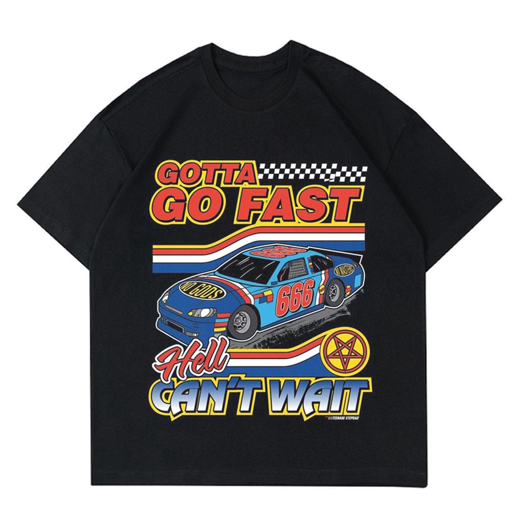 KAOS VINTAGE NASCAR | KAOS VINTAGE NASCAR RUMBLE BLACK | T-SHIRT MOBIL NASCAR HITAM