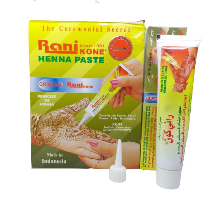 RANI KONE HENA PASTE RK99 //  DUS KUNING  PER BOK