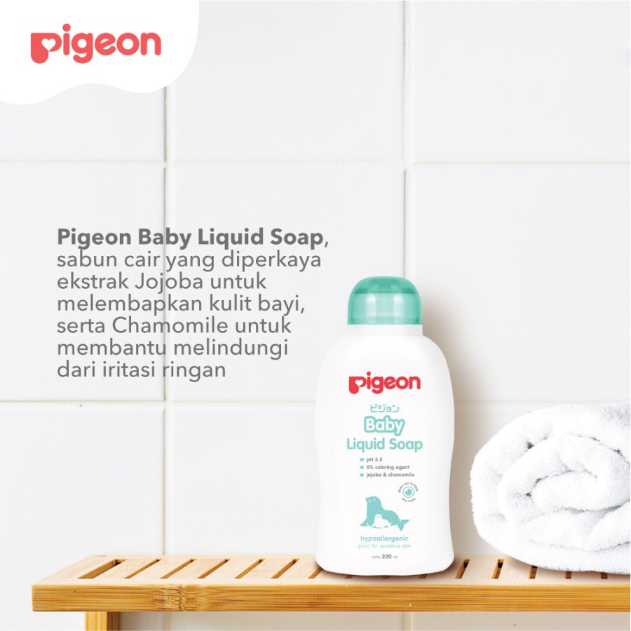 PIGEON BABY SHAMPOO 400ML PUMP FREE BABY LIQUID SOAP 200ML