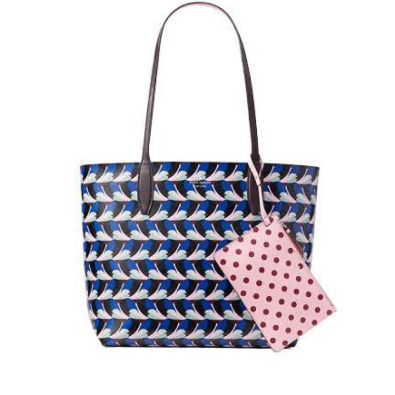 Tote KS Large Reversible Tote Arch Love Birds Multi