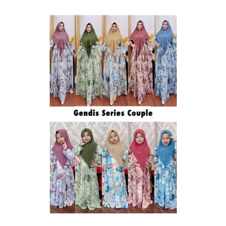 Gamis Syar'i Gendis Series Couple Mom kid by Cup in