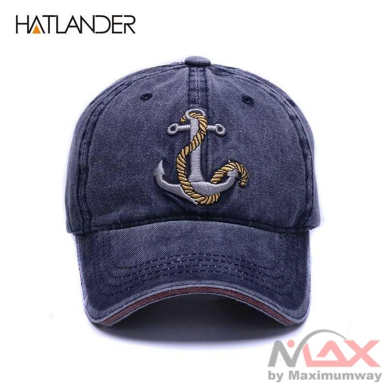 HATLANDER Topi Baseball Keren Vintage Bahan Jeans Denim 3D Bordir Timbul Emboss Topi olahraga Bagus Vintage Washed Soft Cotton Baseball Cap Men Casquette Brand Women Snapback Caps 3d Embroidery Dad Hat Casual Sports Cap