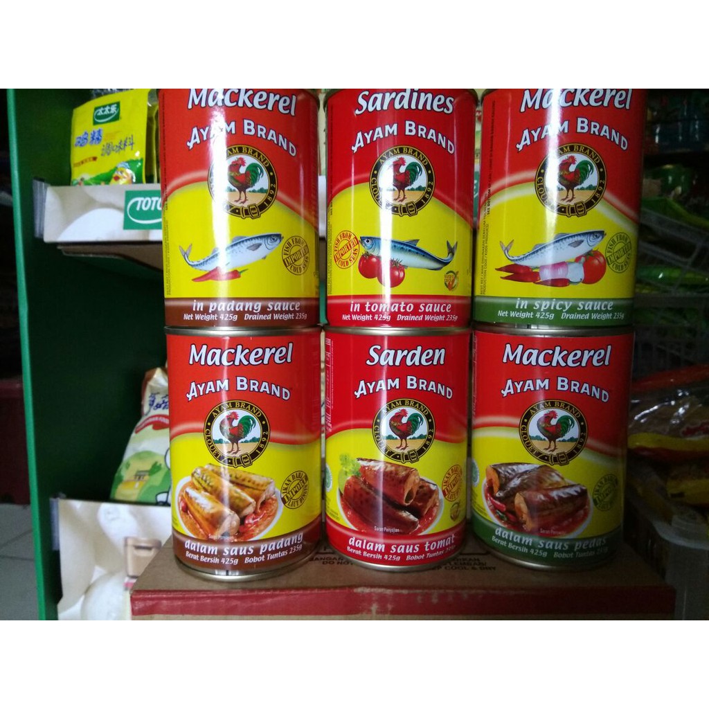 AYAM BRAND MACKEREL / SARDEN 425 GRAM