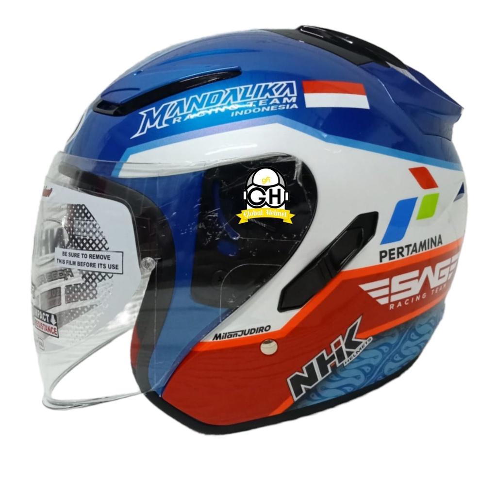 HELM NHK HALF FACE R1 GP EDITION MANDALIKA