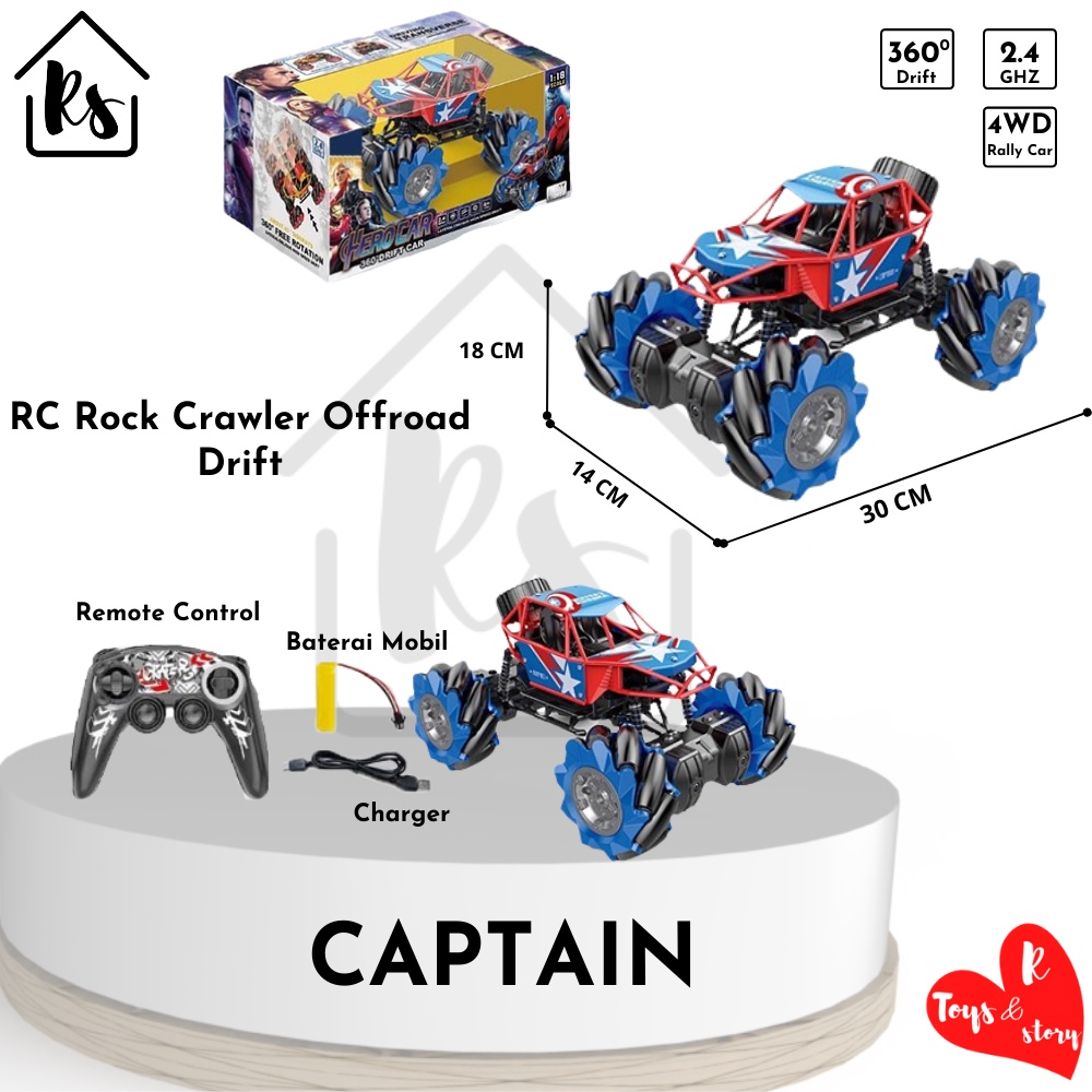 Mobil RC Rock Crawler Offroad 1015 Mainan Anak Laki laki Mobil Remote Control Radio Control Hobi dan