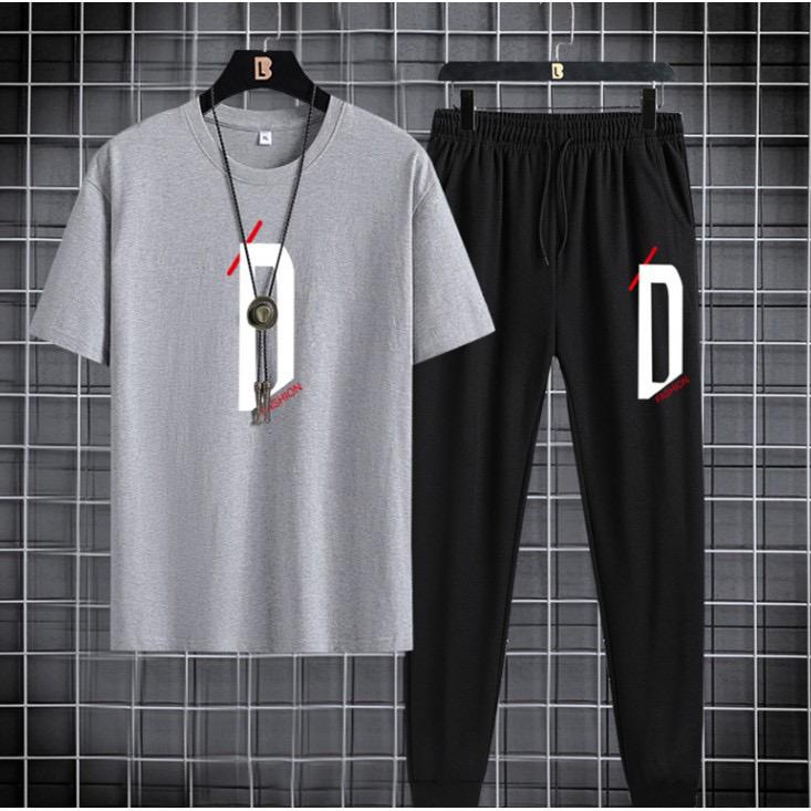 bisa COD / polile - STELAN JOGGER DD / atasan lengan pendek pria / satu pasang/ sweater pria / celana panjang pria / celana jogger pria