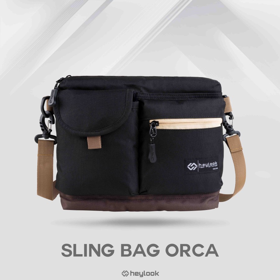 Tas Selempang Pria Terbaru Slingbag Orca Bahan Cordura Tas Selempang Distro Gadget HP Kamera Premium Kuat Awet