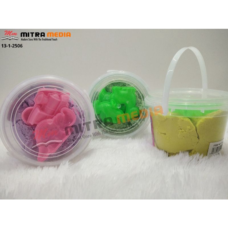 MAINAN ANAK PASIR PASIRAN WARNA + CETAKAN LUCU