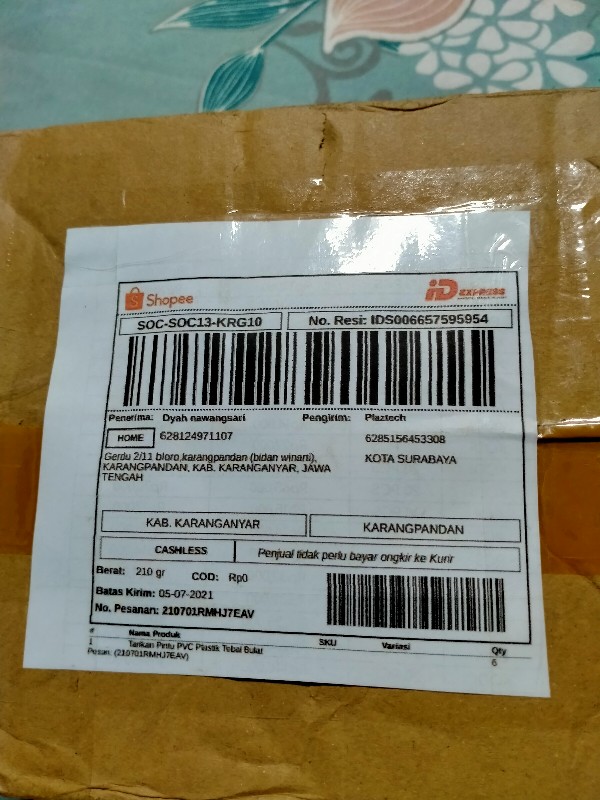Tarikan Pintu Pvc Plastik Tebal Bulat