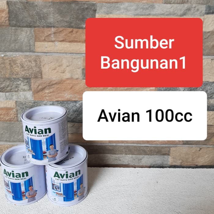 Cat Avian 100cc kayu besi kecil