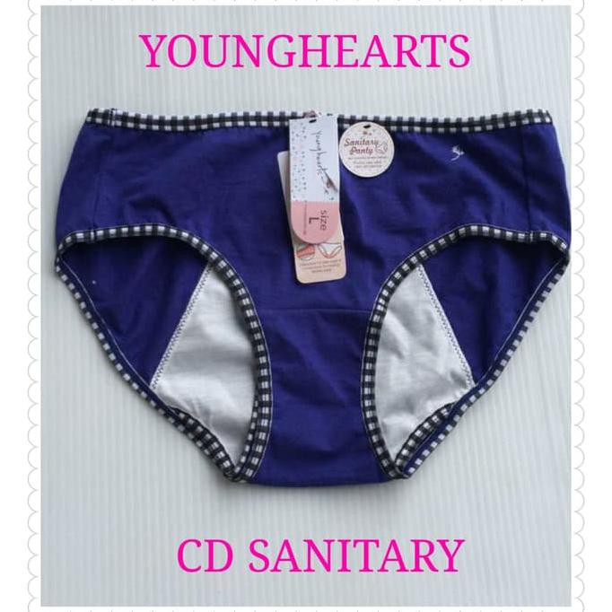 Terlarisseller# Celana Dalam Menstruasi / Mens / Haid Young Hearts 0338 - Bahan Katun