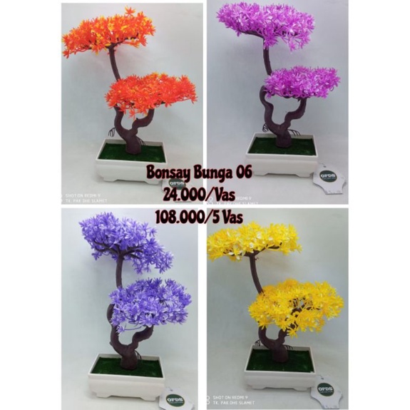 Pohon Bonsai Bonsai Bunga 06 Bonsai Bunga Imitasi Tanaman Hias Dekorasi Bonsai Hiasan Meja