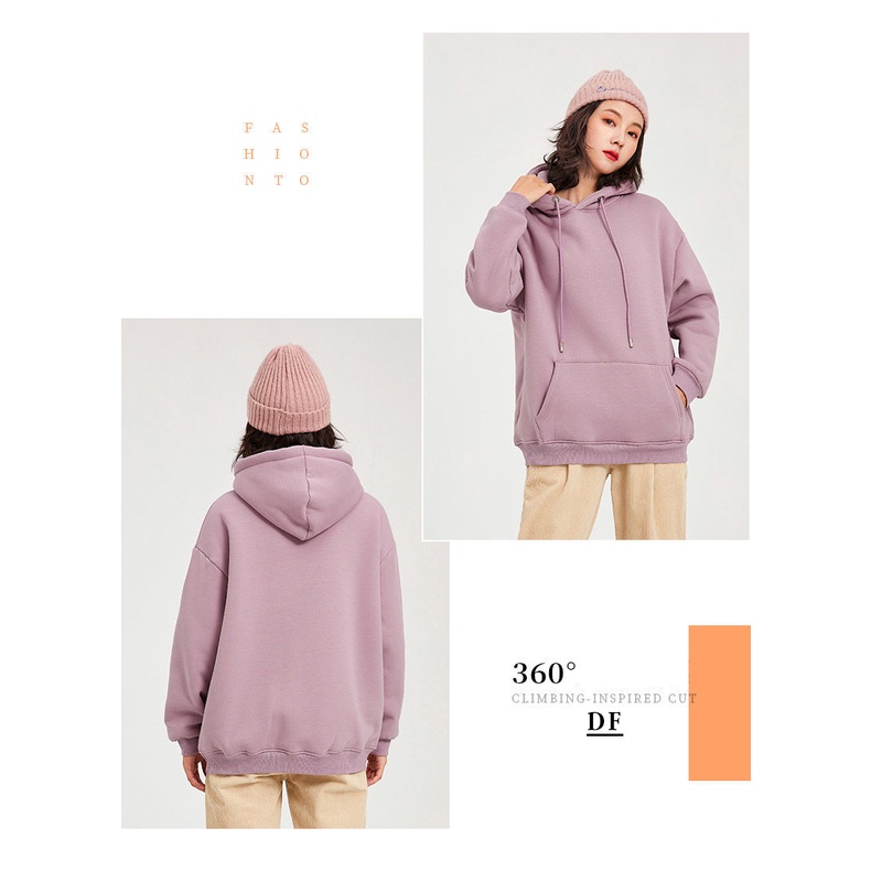 🅳🅵 Hoodie Taro Nilla Korea Style | Hoodie Polos Unisex Pria &amp; Wanita Terbaru Warna Trendy 2022 | Untitres | Dhea Fashion