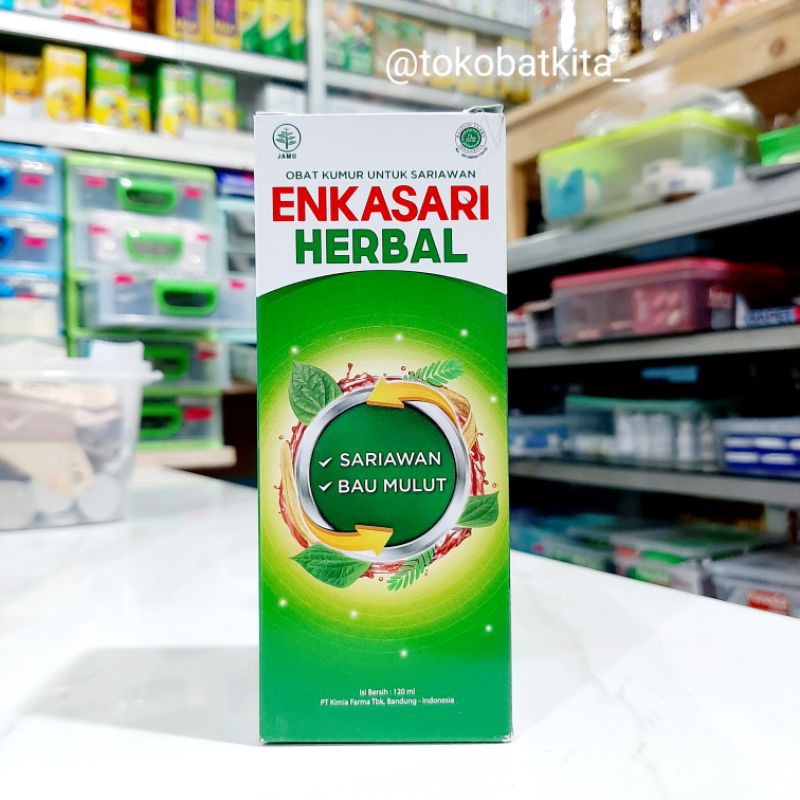 [120ML] ENKASARI HERBAL / OBAT KUMUR BAU MULUT SARIAWAN/ KUMAN BAKTERI ANAK DEWASA