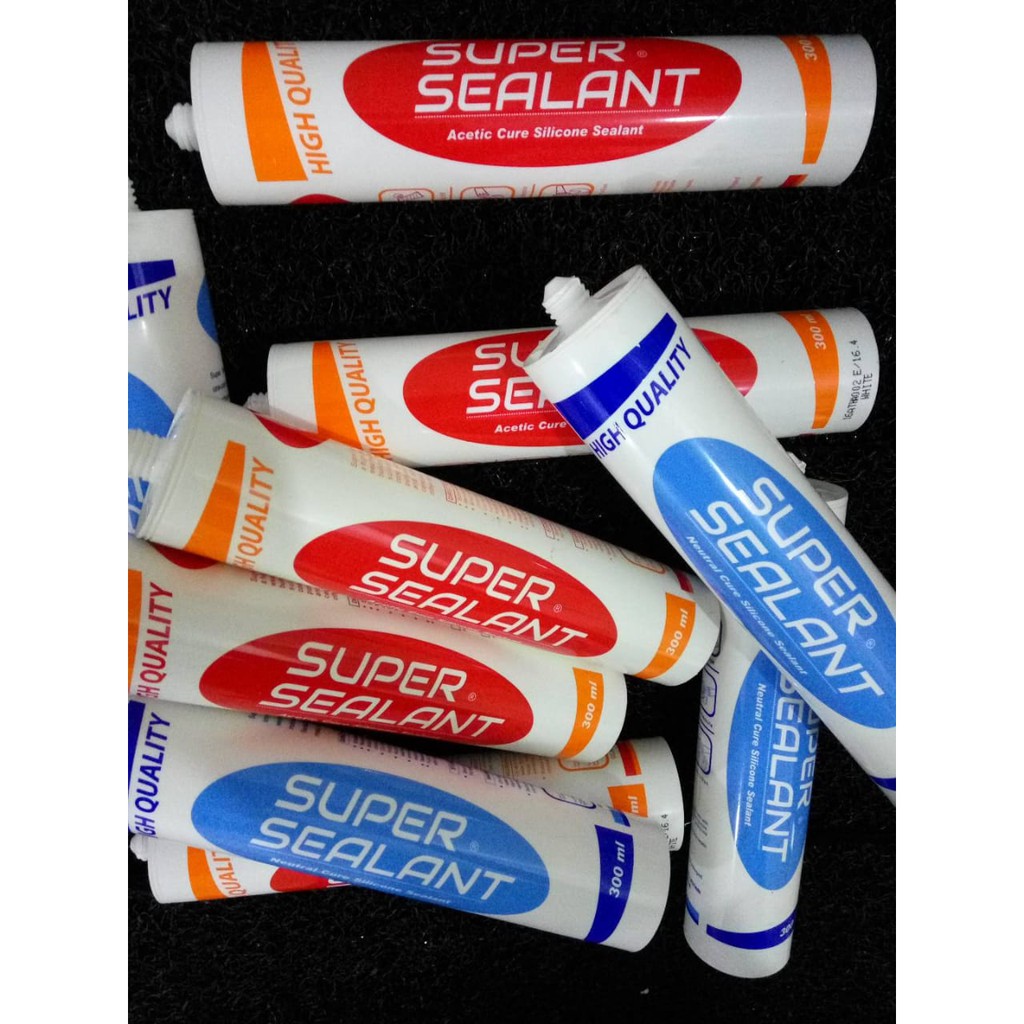 

Lem kaca Super Sealant Neutral Black Silicon Per Dus