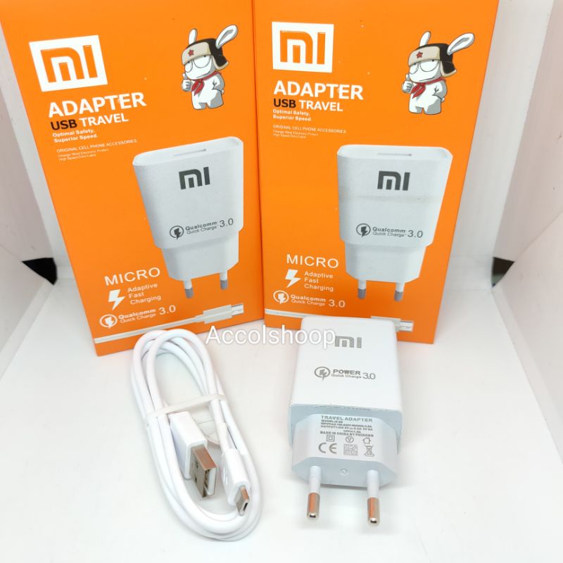 Charger Xiaomi Fast Charging Micro USB ORIGINAL Qualcomm Quick Charger 3.0