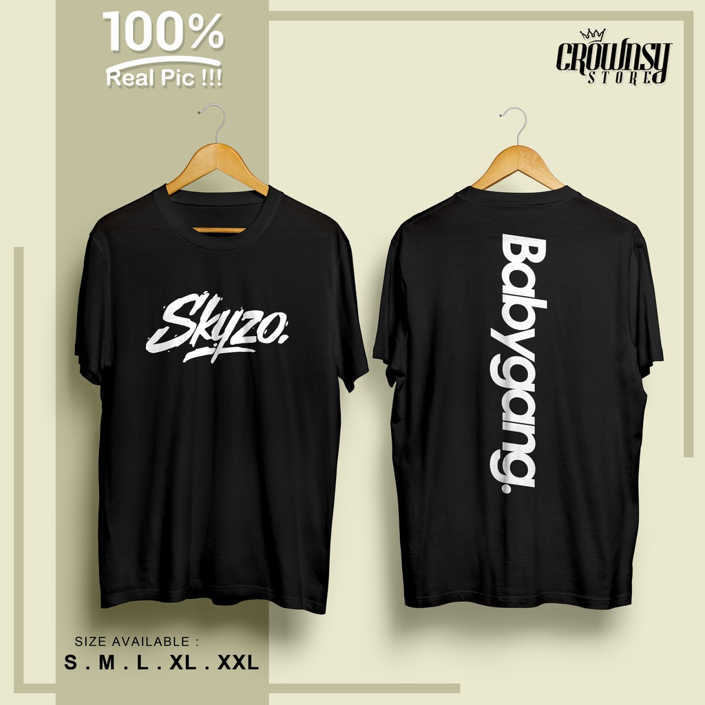 KAOS T-SHIRT SKYZO  BABYGANG KEREN 100% cotton combed