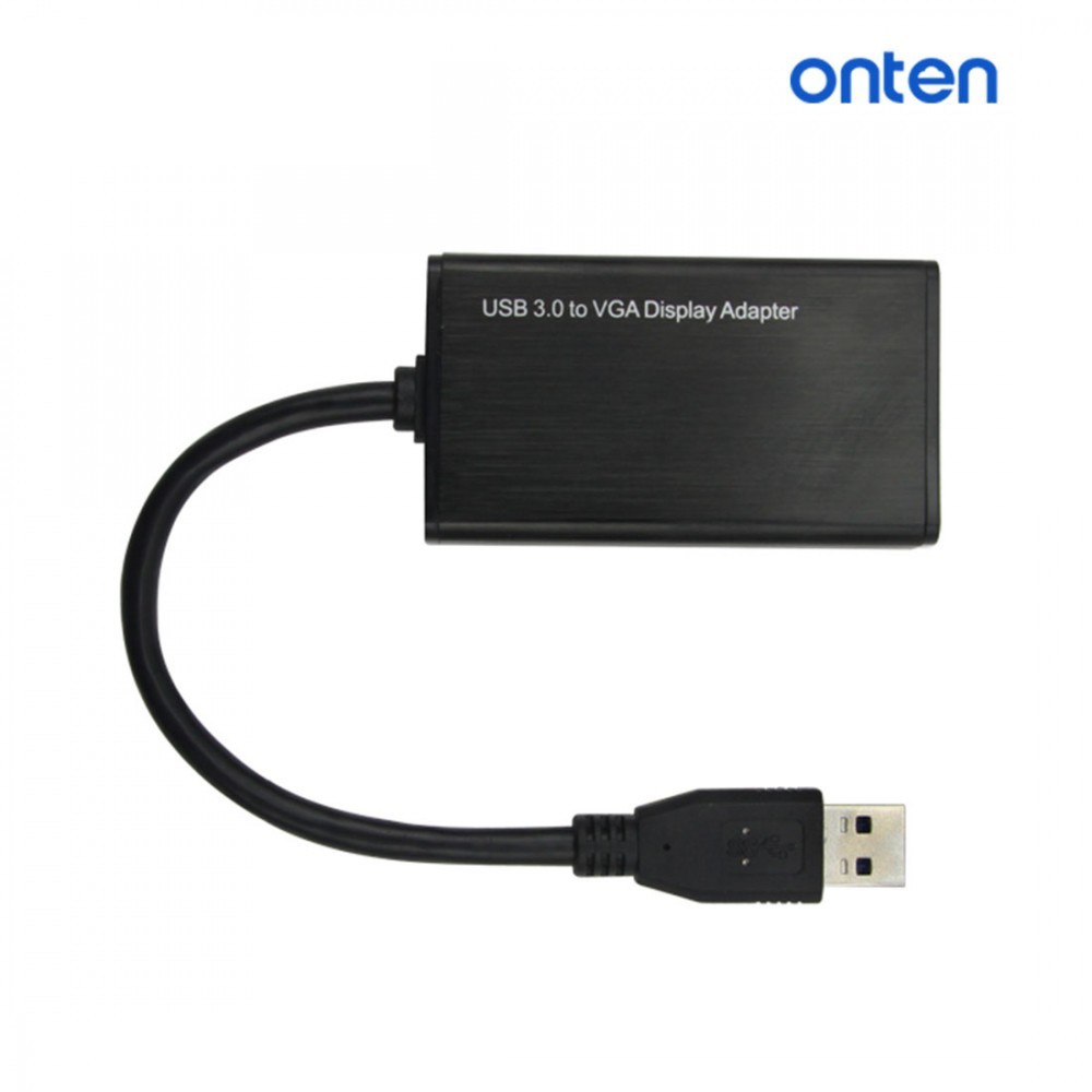 ONTEN OTN-5021 - USB 3.0 to VGA Display Adapter - Support 2K - Kabel USB 3.0 ke VGA Port