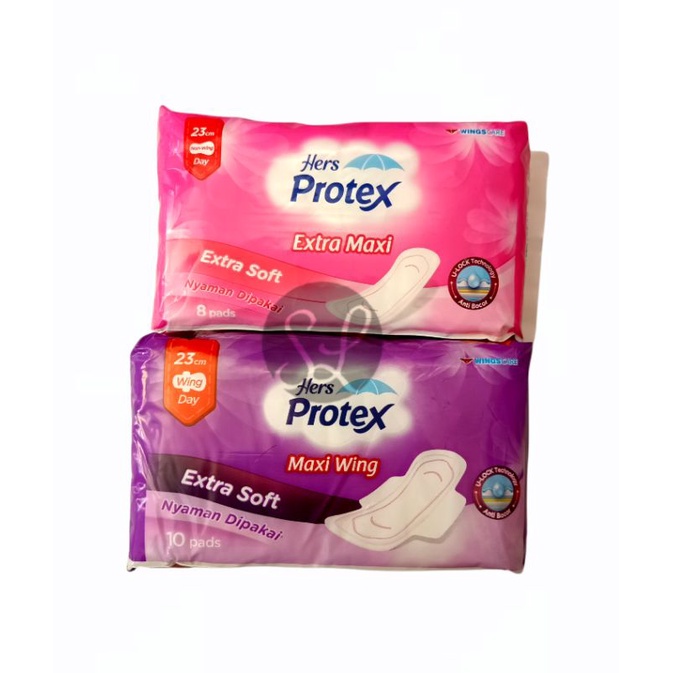 Hers Protex Softcare Pembalut Wanita Maxi 10 Pads Protex 8 Pads Extra Maxi Wing