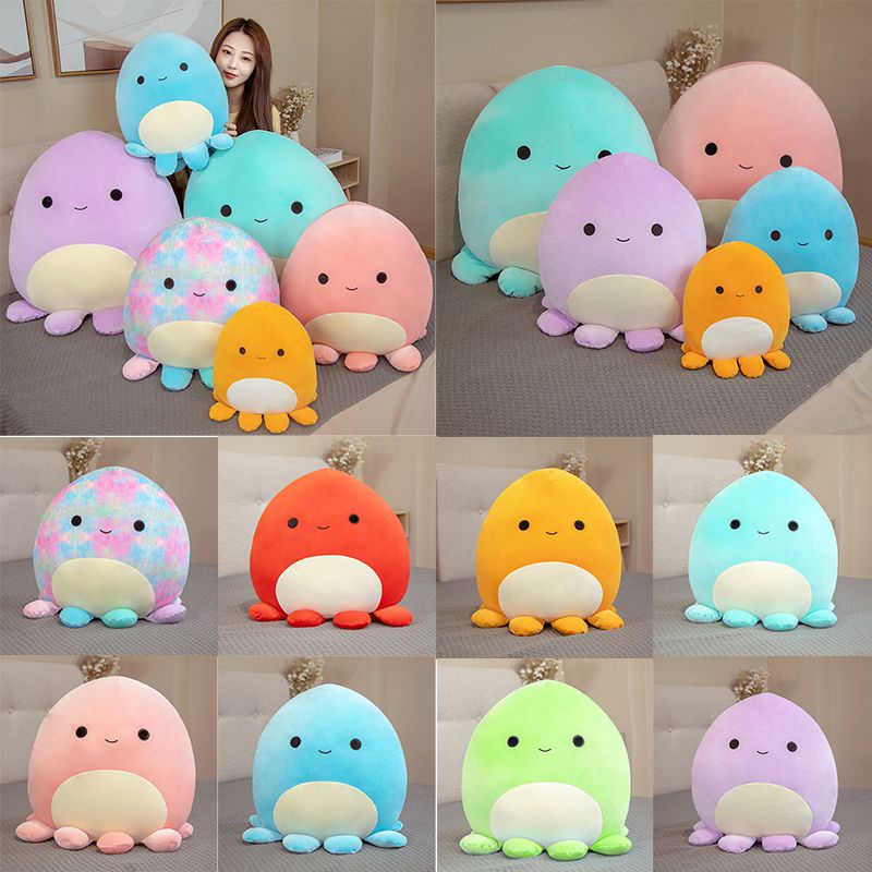 80cm Mainan Squishmallows Stuffed Toy Boneka Octopus Plush Soft Dolls Large Pillow Cushion Decoration Cute