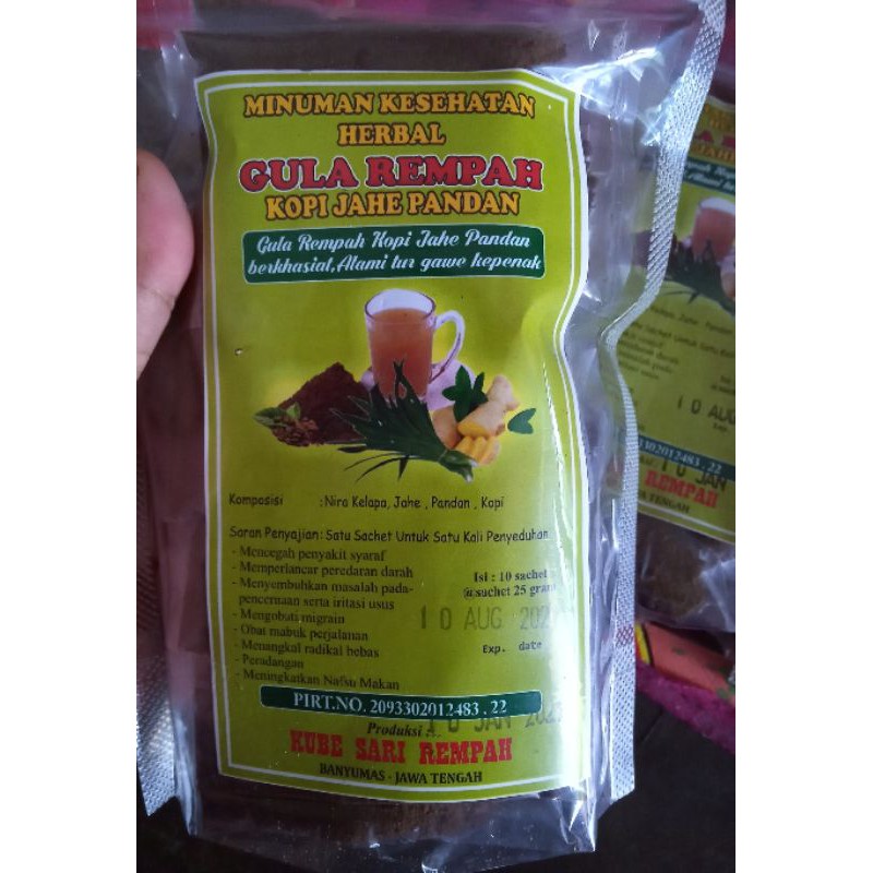 

Gula Rempah Kopi Jahe Pandan