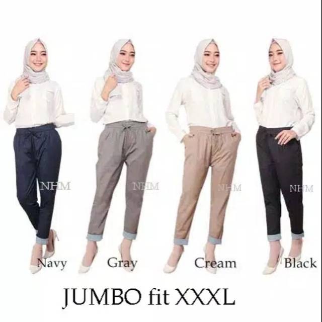  CELANA BAGGY JUMBO  STIK BALIK JUMBO  PANTS KATUN STREET 