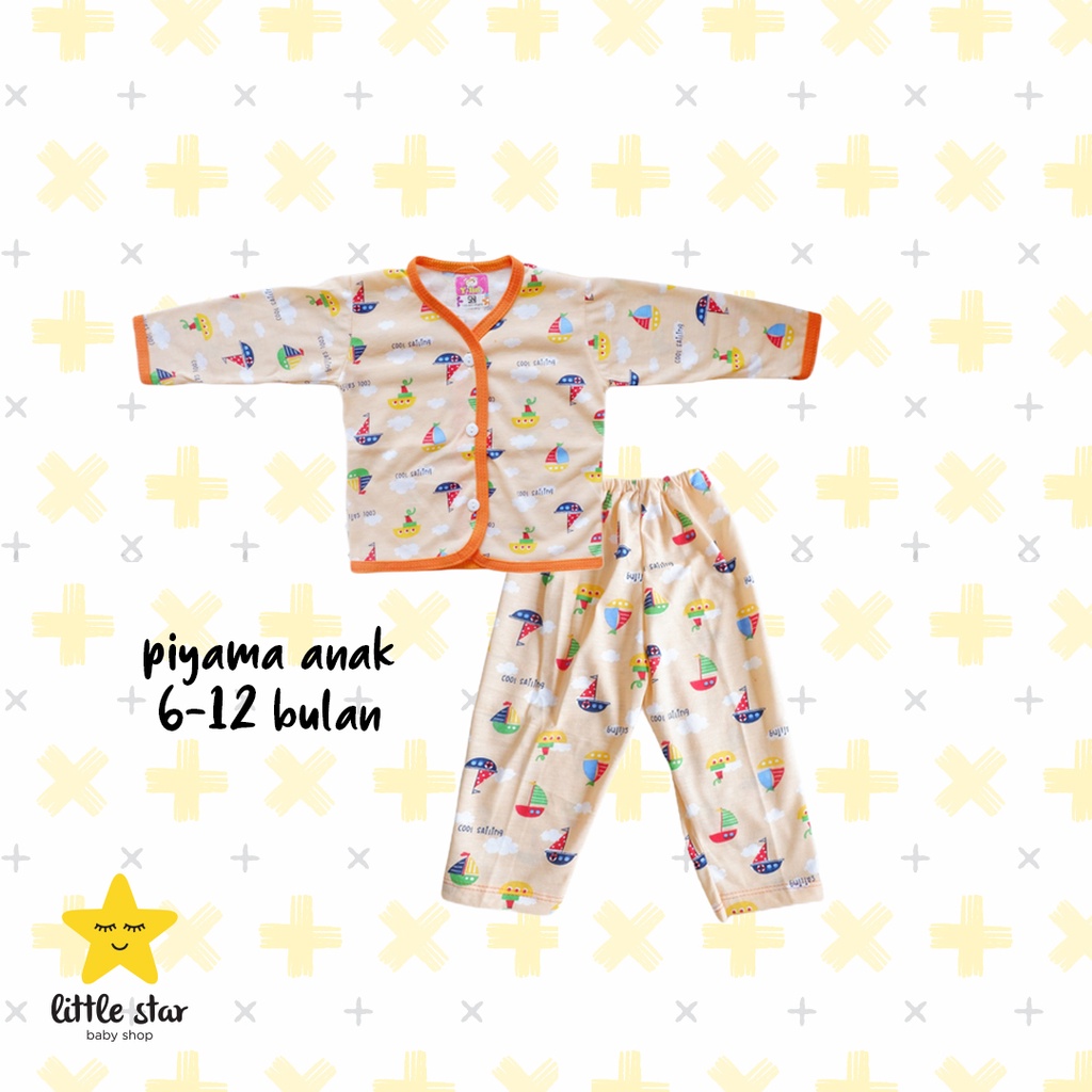 Y Lin Piyama Anak Bayi Cewek Cowok | Set Setelan Baju Tidur Piama Bayi