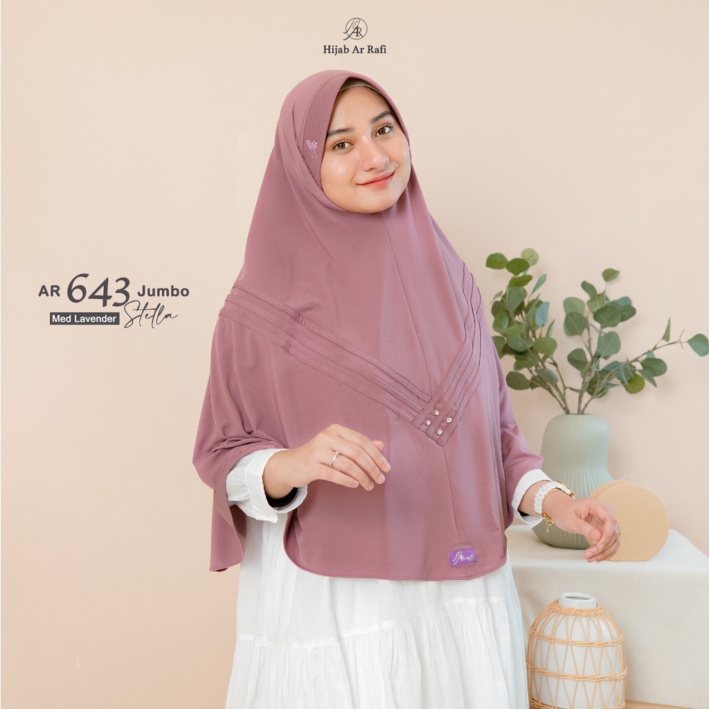 Jilbab Hijab Bergo Instan Terbaru Arrafi AR 643 Jumbo Kerudung Instan