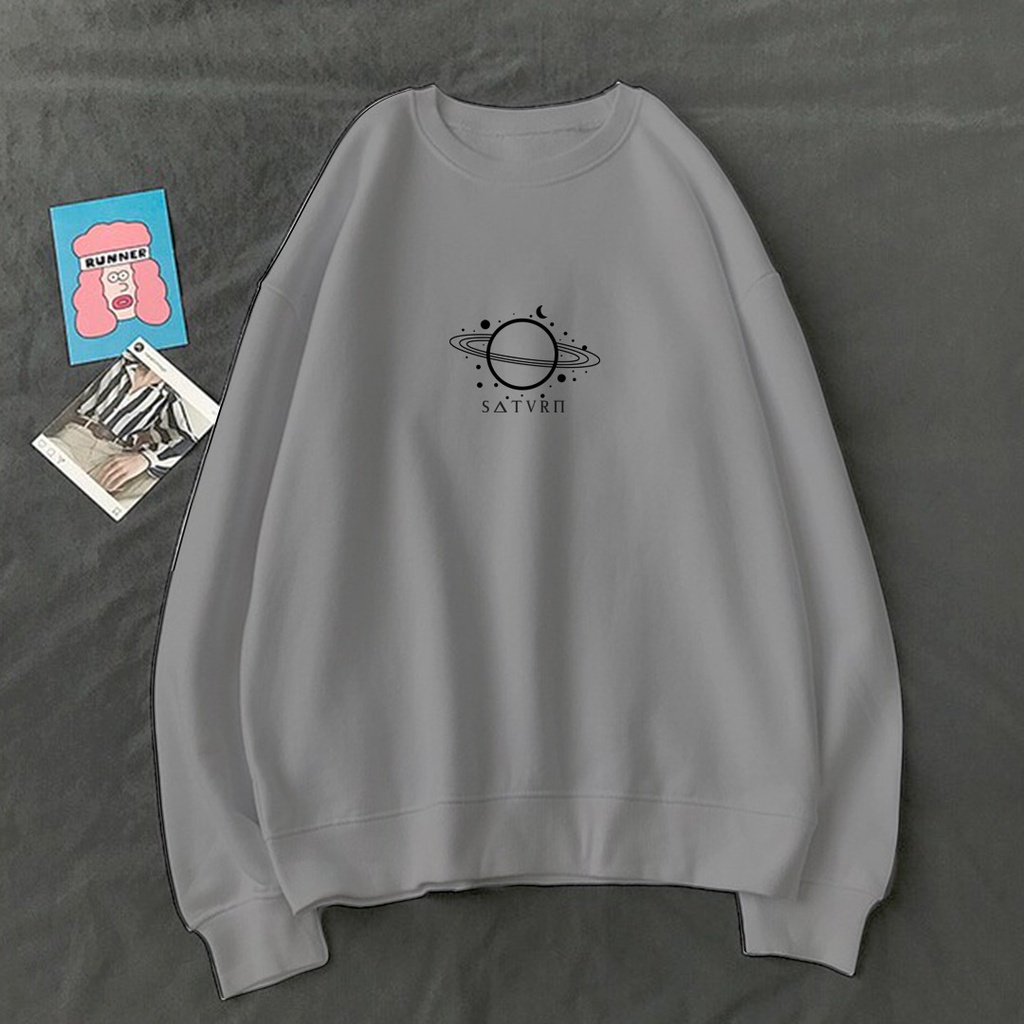 CREWNECK SWEATER SATURN SIMPLE LOGO SWEATER / SWEATER UNISEX