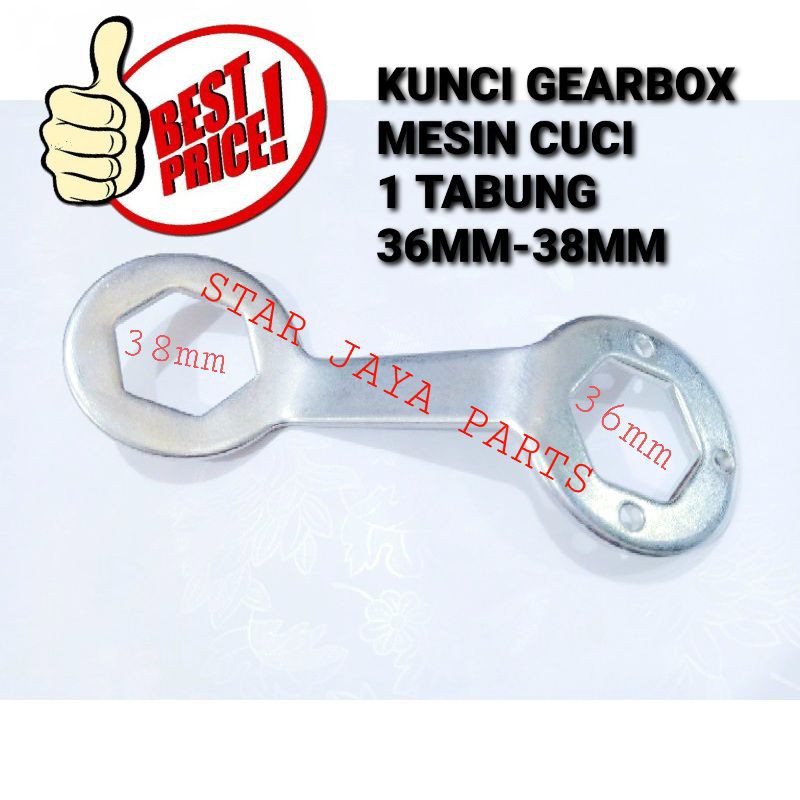 Kunci Mur Gearbox mesin cuci 1 tabung 36mm-38mm