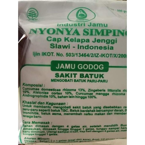 

jamu godokan sakit batuk merek nyonya simping