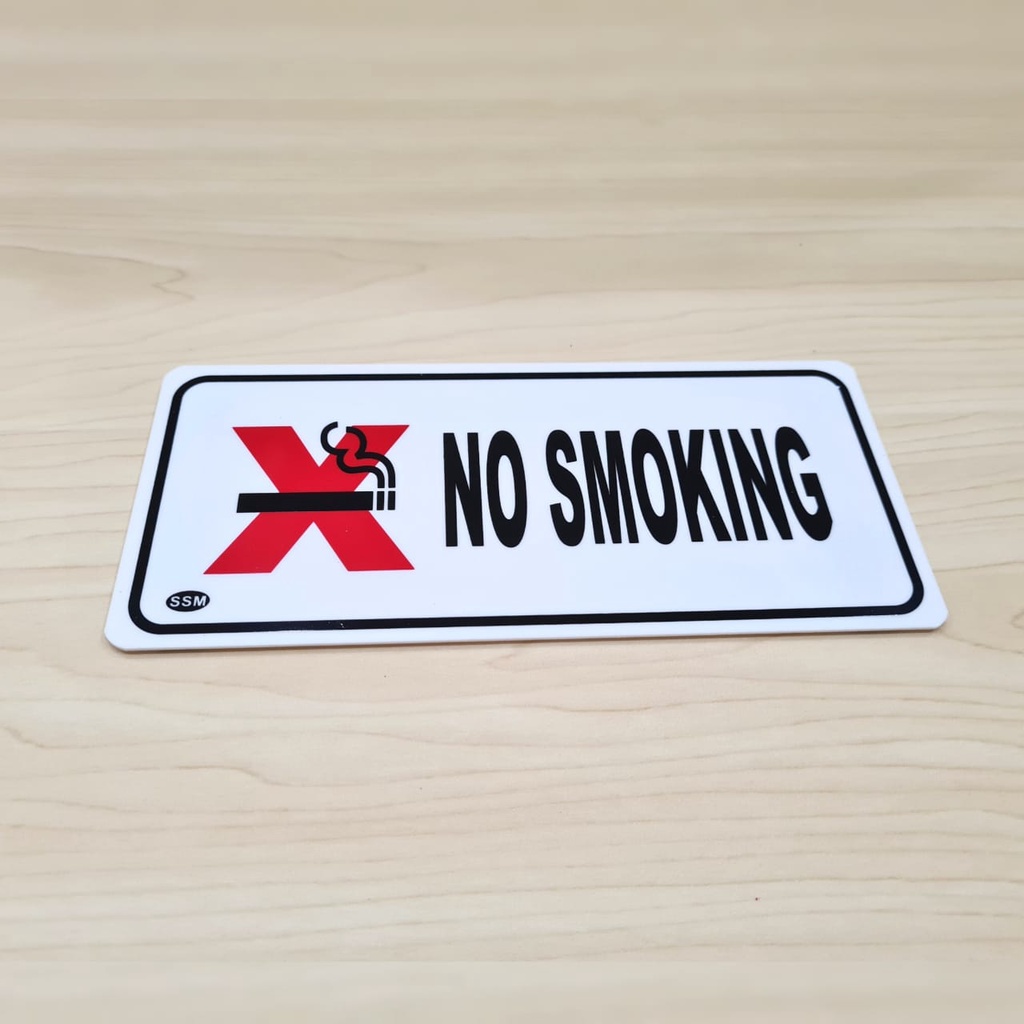 

Sign Akrilik Label MEDIUM NO SMOKING