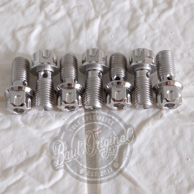 baut kaliper probolt new model silver drat kasar original thailand