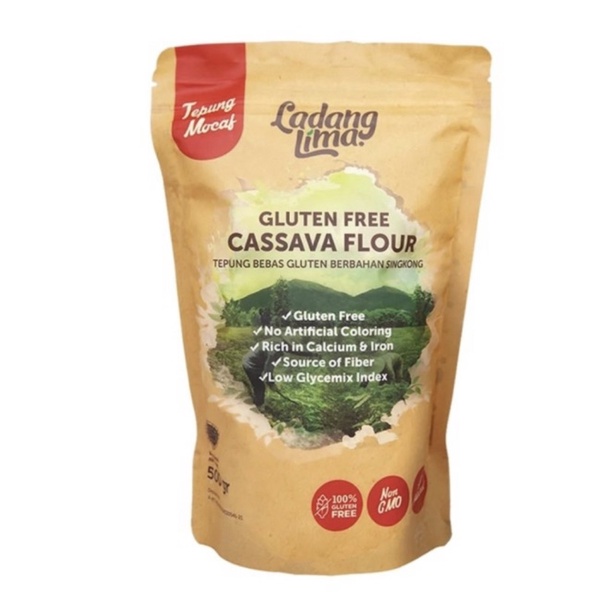 

ready! ladang lima cassava flour gluten free 500gr